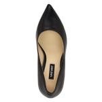 Nine West Tatiana Black Leather Pumps, Size 10