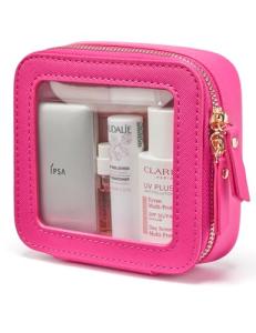 Cute Hot Pink Mini Makeup Bag for Travel