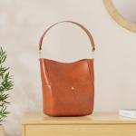 Molodo Women’s PU Leather Bucket Tote Handbag