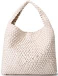 Queenoris Woven Summer Purse - Creamy White