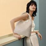 Queenoris Woven Summer Purse - Creamy White