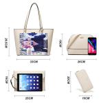 Chic 4-Piece Women's Handbag and Purse Set