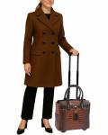Designer Rolling Laptop Bag for Women - Manhattan