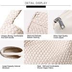 Queenoris Woven Summer Purse - Creamy White