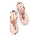 DREAM PAIRS Women's Champagne Gladiator Sandals, Size 9