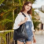 CLUCI Leather Convertible Backpack Purse for Women