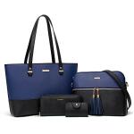 Stylish 4-Piece Women’s Tote and Shoulder Bag Set