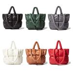 Chic White Large Puffer Tote Bag for Women