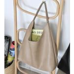 Soft Vegan Leather Hobo Bag for Women - Nude