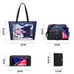 Stylish 4-Piece Women’s Tote and Shoulder Bag Set
