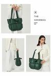 Chic White Large Puffer Tote Bag for Women