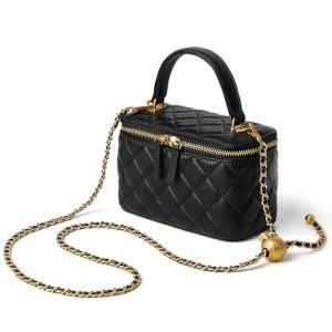 DORIS&JACKY Quilted Mini Box Crossbody Bag