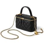 DORIS&JACKY Quilted Mini Box Crossbody Bag