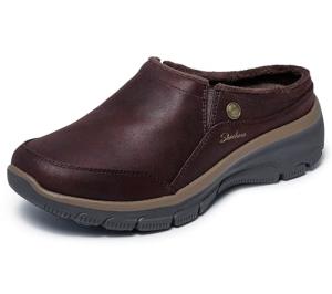 Skechers Women's Easy Going Latte Mules, Chocolate