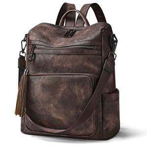 Designer Leather Tassel Backpack Purse for Women