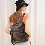 Designer Leather Tassel Backpack Purse for Women