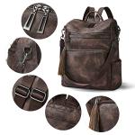 Designer Leather Tassel Backpack Purse for Women