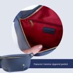 Catherine Vegan Leather Belt Bag - Deep Night Blue