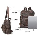 Designer Leather Tassel Backpack Purse for Women