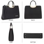 Black Women's Tote Bag with Matching Wallet