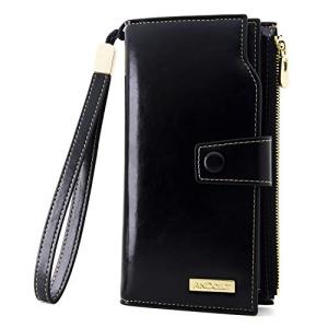 Luxury Leather RFID Clutch Wallet for Women