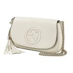 Gucci Off White Leather Crossbody Clutch Bag