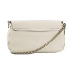 Gucci Off White Leather Crossbody Clutch Bag
