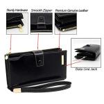 Luxury Leather RFID Clutch Wallet for Women