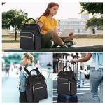 Stylish 17" Water-Repellent Laptop Backpack for Women