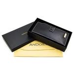 Luxury Leather RFID Clutch Wallet for Women