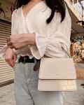 JW PEI FAE Beige Top Handle Crossbody Bag