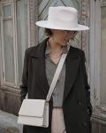 JW PEI FAE Beige Top Handle Crossbody Bag