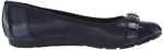 Anne Klein Women's Navy Multi Fabric Ballet Flats