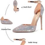 Elisabet Tang Champagne Gold Rhinestone Stiletto Heels