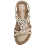 HARENCE Women's Summer Flat Sandals with Ankle Strap