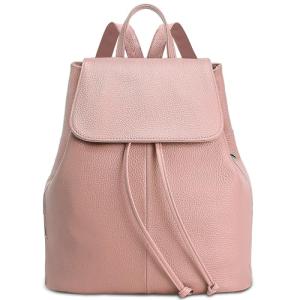 BOYATU Genuine Leather Women's Backpack Purse - Pink