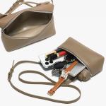 Rejolly Small Brown Leather Crossbody Bag