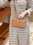 Rejolly Small Brown Leather Crossbody Bag