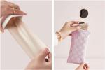 Chic Soft Eyeglasses Pouch for Women - White
