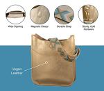 Vegan Leather Crossbody Bag with Guitar Strap