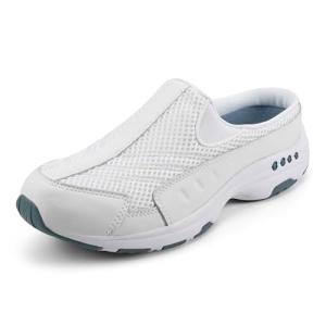 Easy Spirit Women's White Traveltime Mules, Size 8.5