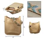 Vegan Leather Crossbody Bag with Guitar Strap