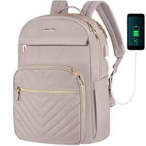 Chic Waterproof Laptop Backpack with USB Port