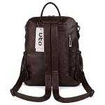 Designer Oil Wax PU Leather Backpack Purse
