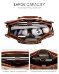 Vintage Waterproof Leather Laptop Tote for Women