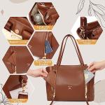 Miss Fong Leather Diaper Bag with Changing Pad