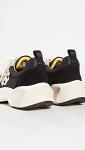 Tory Burch Good Luck Trainer Sneakers, Black/Cream