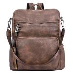 CLUCI Large Leather Backpack Purse for Women
