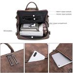 CLUCI Large Leather Backpack Purse for Women