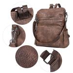CLUCI Large Leather Backpack Purse for Women